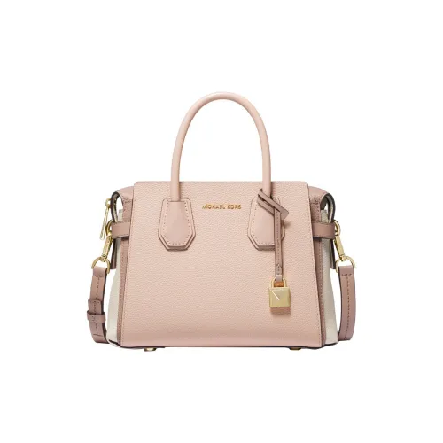 MICHAEL KORS Mercer Коровья кожа с тканевой замковой сумкой через плечо маленькая сумка для женщин