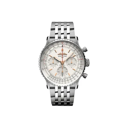 Breitling Aviation Chronometer Автоматический Механический Часы Мужские 41 мм Бежевый Циферблат