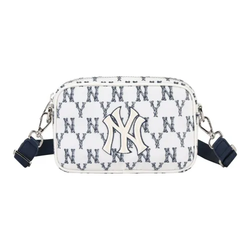 MLB MONOGRAM Коллекция Нейлоновая Камера Сумка Банан Сумка через плечо Сумка на плечо Унисекс Синий Белый