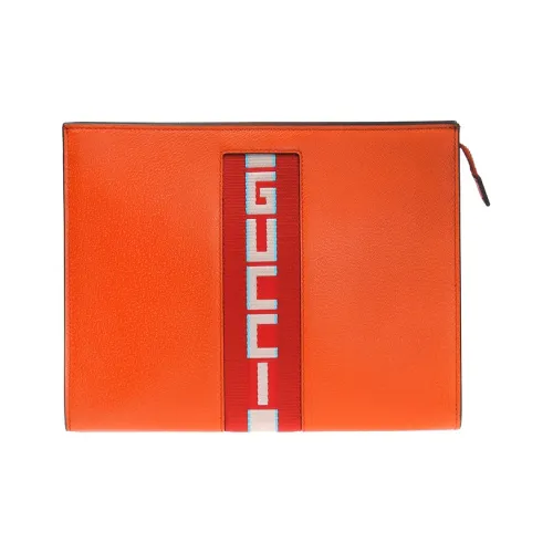 GUCCI GRAIN LEATHER Клатч Мужской Оранжевый