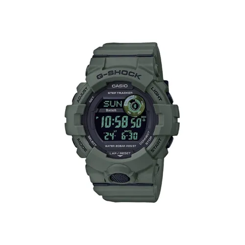 CASIO SQUAD Коллекция Кварцевый механизм Смольный ремешок Часы Мужские Черный циферблат GBD 800UC 3PR