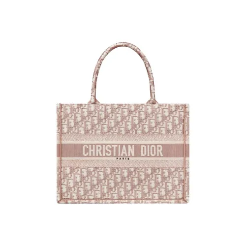 DIOR BookTote Canvas Tote Bag Tote Bag Shopping Bag Shoulder Bag Tote Bag Medium Women's Pink