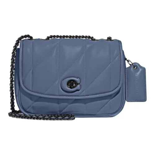 COACH Pillow Наппа Мягкая кожа Сумка через плечо Сумка на плечо Женская Выстиранный деним