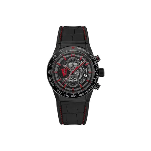 TAG HEUER Автоматический Механический Механизм Мужские Часы Carrera Collection 45 мм Черные