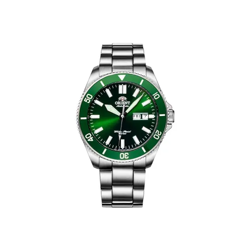 ORIENT Diving Shark Collection Механический механизм Нержавеющая сталь Ремень Часы Мужские Зеленый циферблат RA AA0914E19B