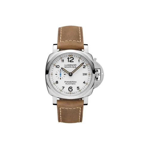 PANERAI LUMINOR Collection Автоматический Механический Механизм Унисекс Часы 42 мм Белый Циферблат Корпус из Нержавеющей Стали