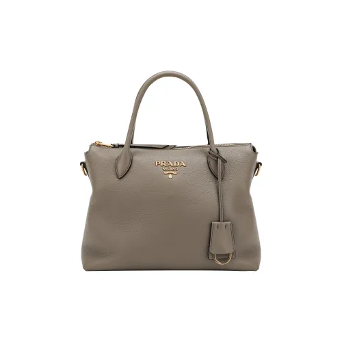 PRADA Сумка из коровьей кожи Маленькая Женская Серого цвета