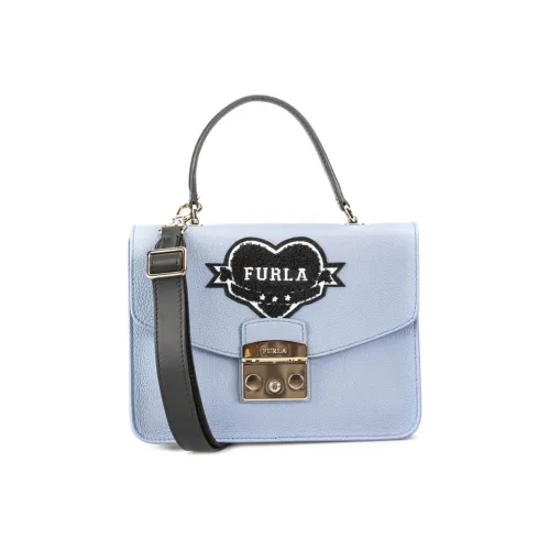Furla Metropolis Collection Сумка из коровьей кожи сумка через плечо маленькая женская синяя