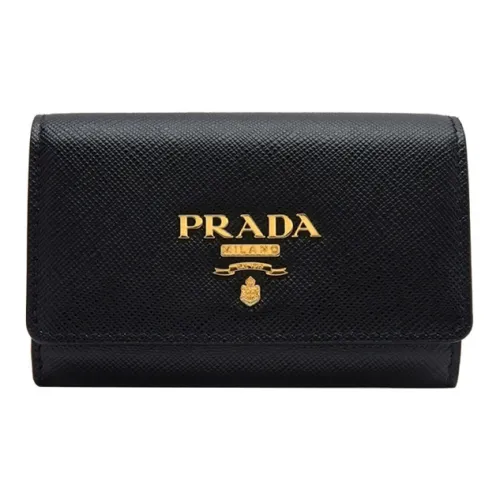 PRADA Кошелек из коровьей кожи кошелек для монет кошелек кошелек женский черный