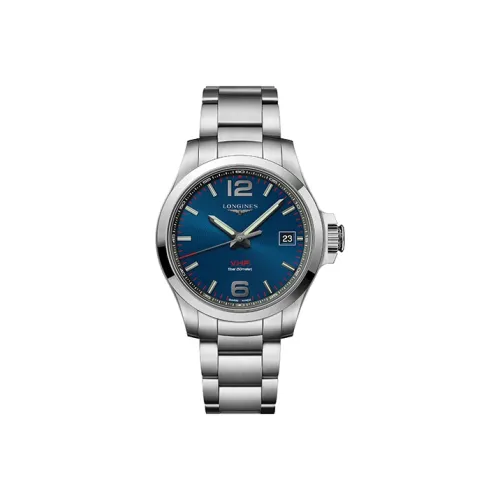 LONGINES Comcast Collection Кварцевый механизм Мужские часы 41 мм Синий циферблат Корпус из нержавеющей стали