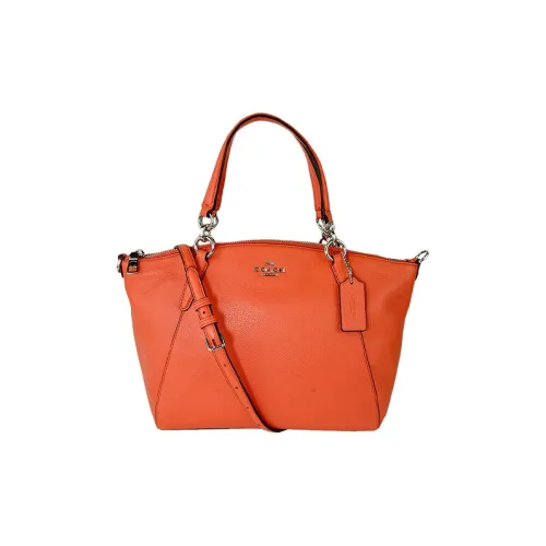 COACH Kelsey Сумка через плечо из кожи сумка большого размера женская оранжевая