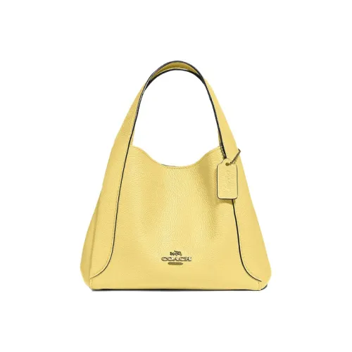 COACH Hadley Кожа Тоут Сумка Сумка для покупок Корзинка-сумка Сумка через плечо Маленькая Женская Желтая