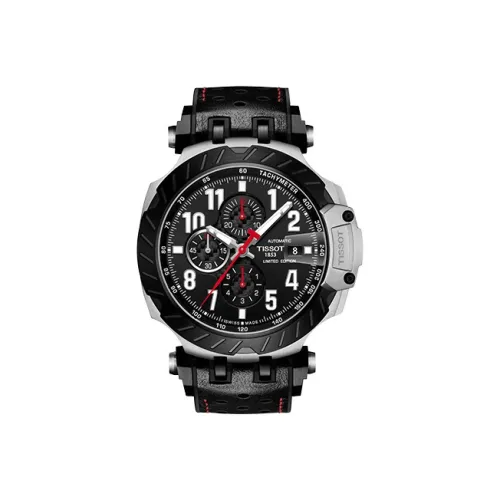 TISSOT Автоматический Механический Механизм Мужские Часы Race Collection 44 мм Черные
