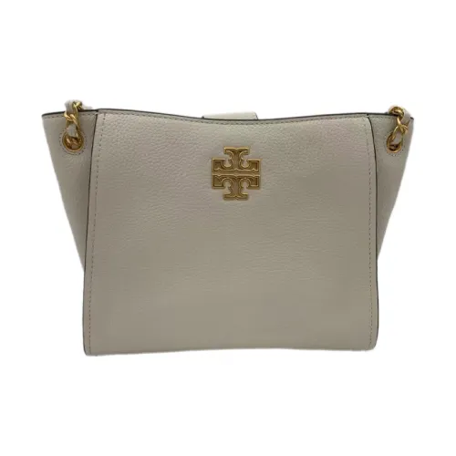 TORY BURCH Britten Кожа Цепь Сумка Тоут Сумка Сумка для покупок Женская Белая Сумка