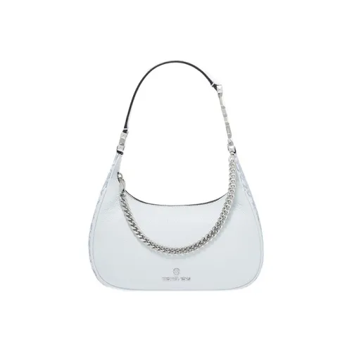 MICHAEL KORS Piper Коровья кожа с искусственной кожей сумка на плечо маленькая женская светло-синий