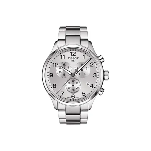 TISSOT Quartz Мужские часы серии Speed Run, механизм, 45 мм, серебряный