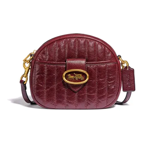 COACH Kat Кожа Сумка через плечо Средняя Женская Розовая Красная