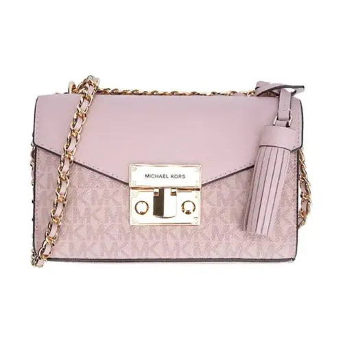 MICHAEL KORS Розовая кожаная сумка с цепочкой сумка через плечо женская балетный розовый