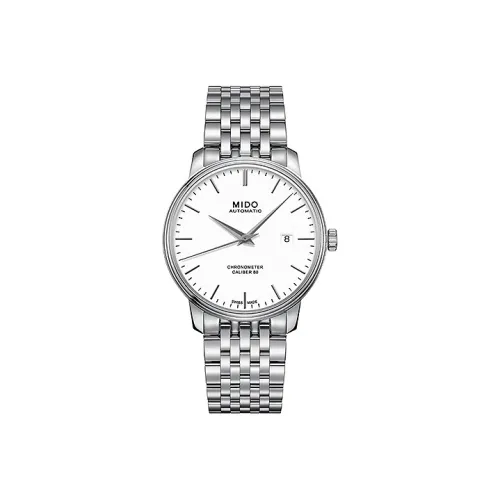 MIDO Mechanical Механизм Мужские Часы Baroncelli 40 мм Белые