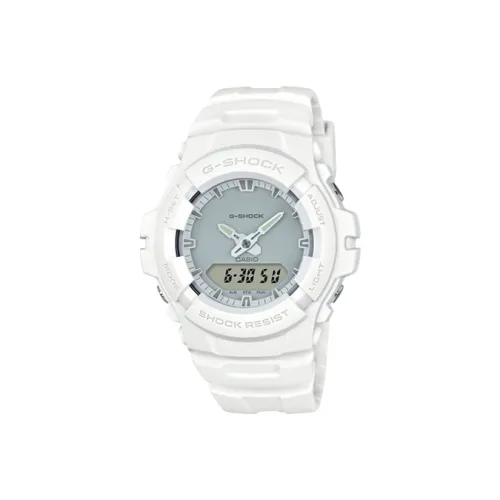 CASIO г Shock Кварцевый механизм Смола Ремешок Часы Женские Серый Циферблат g 100CU 7A