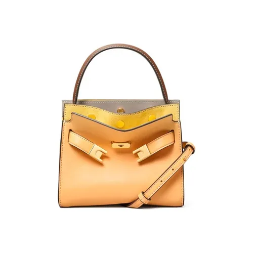 TORY BURCH Lee Radziwill Кожа Коровья кожа Сумка через плечо Сумка Мини Женская Джекфрут Желтый