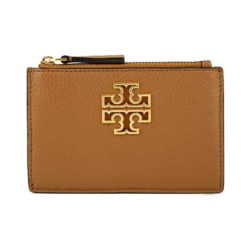 TORY BURCH Britten Кошелек из коровьей кожи держатель для карт женский коричневый