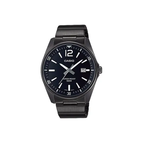 CASIO Standard Series Кварцевый механизм нержавеющая сталь ремешок мужские часы черный циферблат