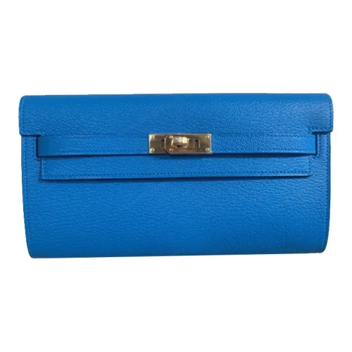 HERMES Kelly To Go Mysore Шевро Сумка через плечо Маленькая Женская OF BLEU Frida FLORIDA Синий