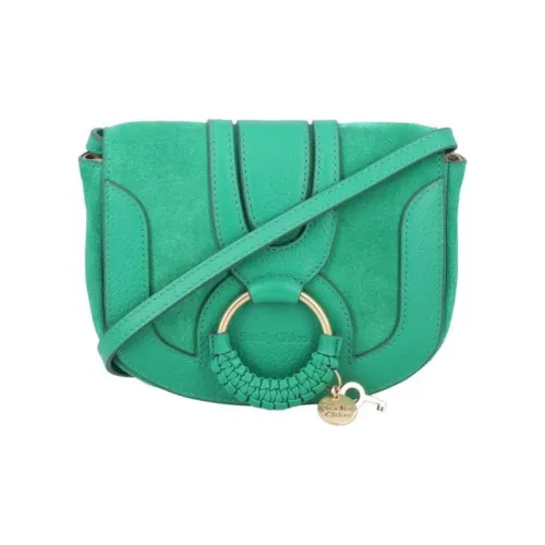 See By Chloe Hana Коровья кожа Сумка через плечо Мини Женская Зеленая