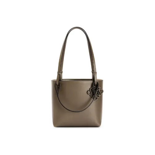 LOEWE Телячья кожа Квадратная Сумка Тоут Сумка для покупок Сумка через плечо Сумка Женская Хаки Зеленая