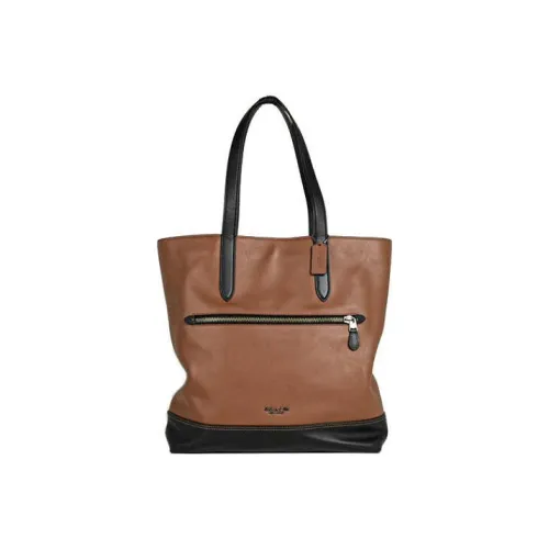 COACH Graham Кожа Портативный Сумка через плечо Сумка на плечо Компьютерная сумка-портфель Тоут Мужской Коричневый