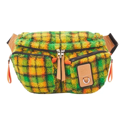 LOEWE Шерсть Бананка Большая Мужская Зеленая