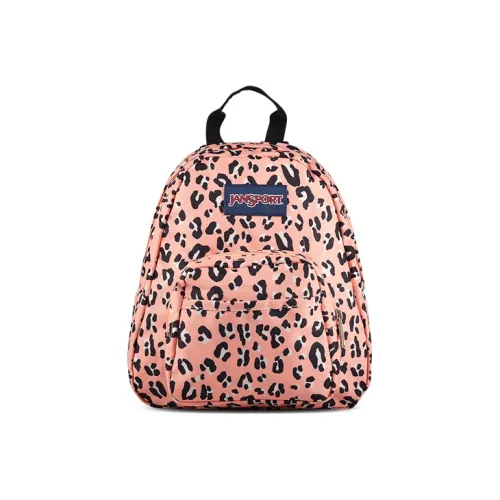 JanSport Полиэстер Рюкзак Мини Унисекс Леопард с принтом Розовый