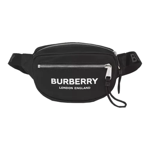 Burberry Полиуретан Camera Сумка через плечо Sling Сумка Бананка Маленький Мужской Черный