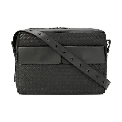 Bottega Veneta Сумка через плечо из коровьей кожи Мужская Серого цвета