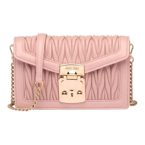 MIU MIU Confidential Овчина Сумка через плечо Сумка на плечо Женская Яичный Белый Каменный Цвет