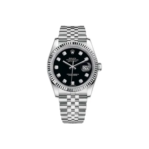 ROLEX Автоматический Механический Механизм Мужские Часы Log Series 36 мм Черные