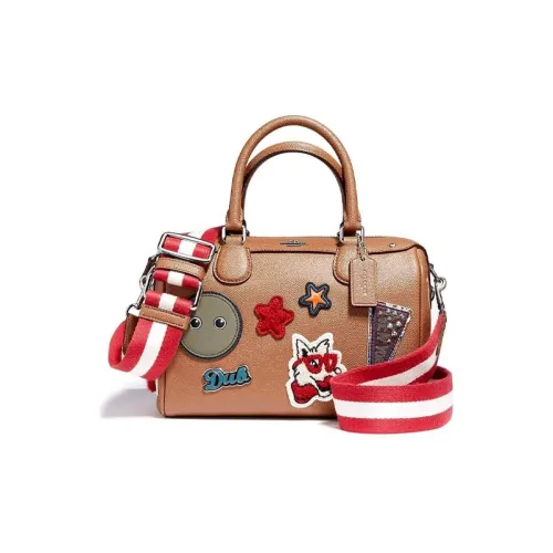 COACH Disney Bennett Кожа Сумка Средний Женский Коричневый