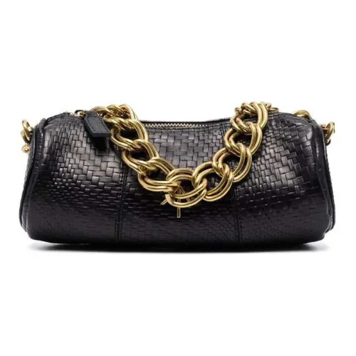 Manu Atelier Цилиндр Кожа Цилиндрическая Сумка Сумка Женская Черная