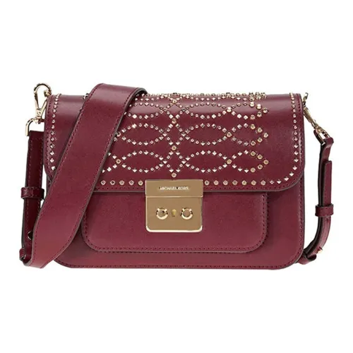 MICHAEL KORS Sloan Кожа Сумка через плечо Сумка на плечо Женская Темно-красный