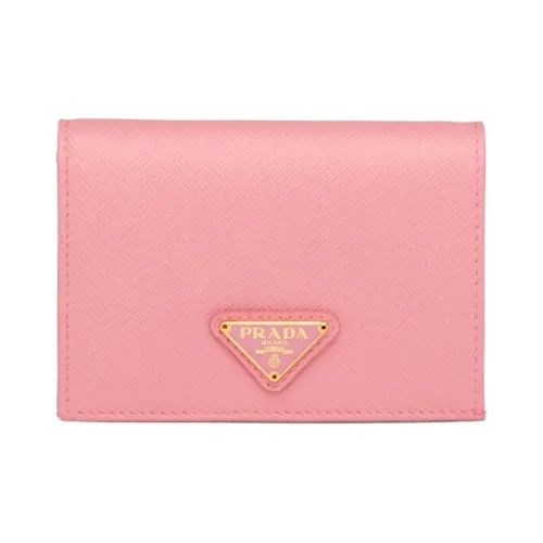 PRADA Saffiano кожа кошелек маленький женский лепесток розовый