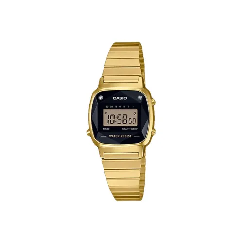 CASIO Vintage Collection L Циферблат Цифровый Кварцевый Механизм Нержавеющий Стальной Ремешок Часы Женские