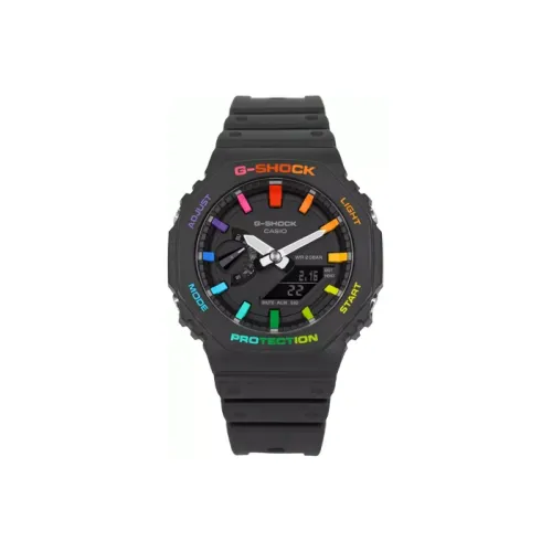 CASIO г Shock Nongjia Oak X IFLW Collaboration Кварцевый механизм Смольный ремешок Часы Мужские Черный циферблат