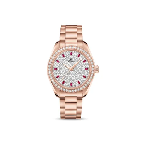 OMEGA Автоматический Механический Movement Женские AQUA TERRA 150 метров Часы 34 мм Белые