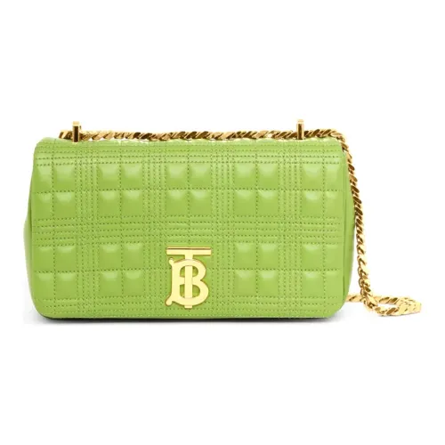 Burberry Lola Сумка Лоскутное Шитье Овечья Шкура Сумка через плечо Сумка на плечо Маленькая Женская Зеленая
