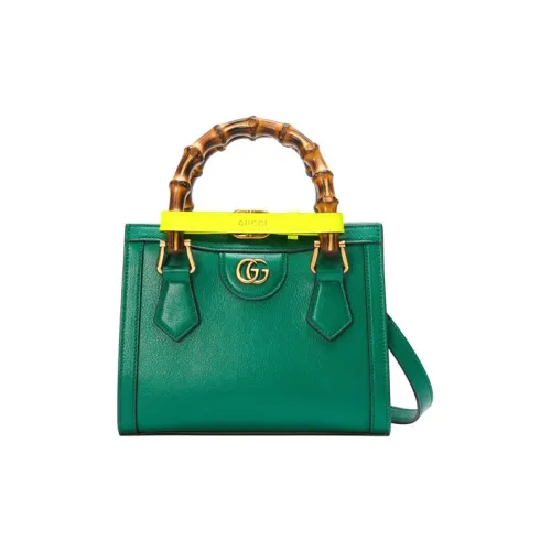 GUCCI Diana Кожа Тоут Сумка Сумка для покупок Сумка Сумка через плечо Сумка через плечо Мини Женская Изумрудно-зеленый