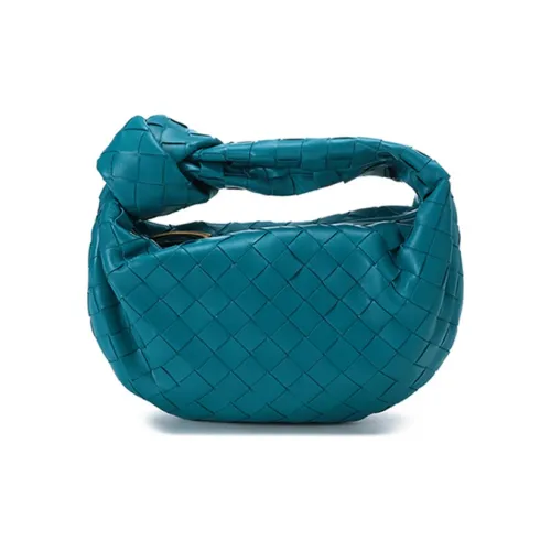 Bottega Veneta Jodie Кожа Сумка Мини Женская Бирюзовый Синий