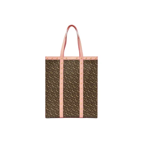 Коллекция сумок Burberry Canvas Tote Bag Shopping Bag Сумка Unisex Розовый TB Клетка