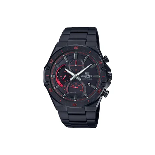 CASIO EDIFICE Collection Солнечный кварцевый механизм механизм нержавеющая сталь ремешок часы для мужчин черный циферблат EFS S560YDC 1APRD