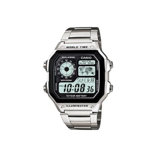 CASIO VINTAGE Series Кварцевый механизм нержавеющая сталь ремешок часы для мужчин черный циферблат